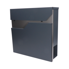 Poštovní schránka, kombinace nerez a pozinkovaného plechu