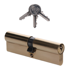 Cylindrická vložka EURO 50/50mm, mosazná, 3 klíče, šroub M5x65mm