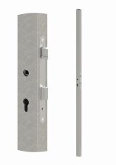 Pozinkovaný profil 60x40x1,5mm H-2000mm se zámkem, vhodný pro rám branky, bez povrchové úpravy