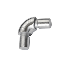 Spoj obloukový 90° (plný materiál) na trubku ø 12 mm, broušená nerez K320 / AISI304