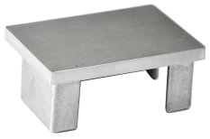 Ukončení na jekl 60 x 40 mm, broušená nerez AISI 304