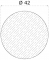 Drevený profil guľatý (ø 42mm /L:2000mm), materiál: dub, brúsený povrch bez náteru, balenie: PVC fólia