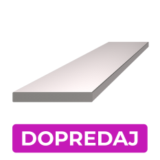Plochá tyč 40 x 5 x 1000 mm, broušená nerez AISI 304