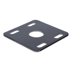 Platňa univerzální 120x120x4mm, bez povrchovej úpravy s dierou