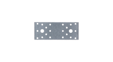 Plochá spojka 140x55mm, 2,5mm pozink, počet děr o průměru 5mm-20ks, 11mm-2ks