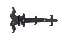 DOPRODEJ Kování ozdobné, H-131 x L-232 x 3mm, povrch RAL9005 matná, 2. třída