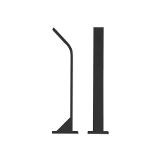 Venkovní LED osvětlení STIK S UP, barva RAL7016, H-404mm