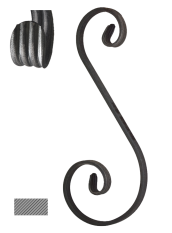 Esko 300 x 125 x 75 mm, hladký profil 12 x 6 mm, široké rozkování