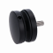Svorka bodová na sklo 8-16mm plochá (ø 50mm/M8), broušená nerez K320/AISI304, balení obsahuje gumičky na sklo, barva: černá