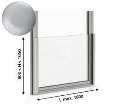NPF-1050-SET-AL 12,76mm Profil na francúzsky balkón