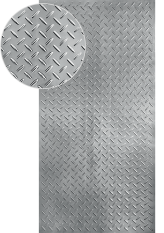 Plech pozinkovaný, 2000x1000x1,2mm - slza, 3D vzor