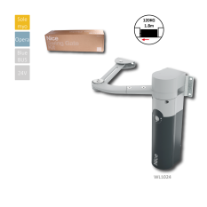 Walky Velmi rychlý pákový pohon pro velmi lehkou křídlovou bránu do 1,8m délky