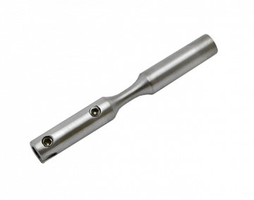 Úchyt pro nerezové lanko ø5 mm (100 mm / ø12 mm), broušená nerez K320 / AISI304