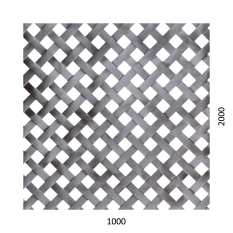 Děrovaný plech - tkanina Fe, díra: 10x10 mm, rozteč: 18 mm (1000x2000x1,0 mm)