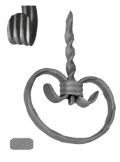 Prvek 12 x 6 mm, 170 x 120 mm, zdobený