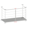 Nerezový sloup, vrchní kotvení, 4 děrový průchodný, vrch pevný (ø42,4x2 mm), broušená nerez K320 / AISI304