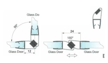 NLO-KP-2909-6-2,5 - Těsnění pro sklo 6 mm