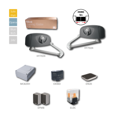 Sada pákových pohonů pro dvoukřídlou bránu do 3m / křídlo 24V