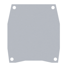 Záslepka pre hliníkový C profil 95 x 106 mm