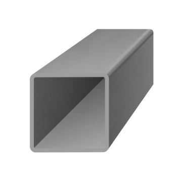 Uzavretý profil 50x50x2mm, čierny S235, hladký L=1000mm, cena za 1ks(1m) - Délka: 1m