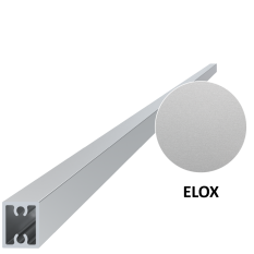 Eloxovaný profil na výplň 20x16x6000 mm, materiál 6463, T6, hliník s eloxovanou vrstvou 15 mikronů, barva stříbrná, cena za KUS