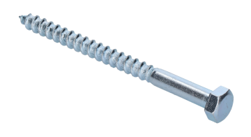 Skrutka podstavcová, 10x100, 6hr. hlava, DIN 571, pozink - Závit: 57 - 63, Montáž: SW17, Šroub: 10x100