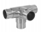 Spojka odbočovací - křížový kus na trubku ø 42,4 mm, nerez broušená K320 / AISI304