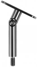 Držák madla s kloubem, plochý (78x64 mm) závit M8, broušená nerez K320 / AISI304