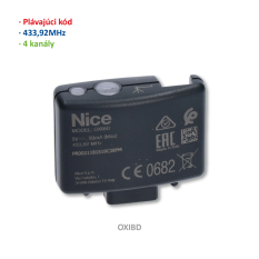 Přijímač zásuvný, 4-kanálový, obousměrný, 433,92 MHz, paměť na 750 obousměrných nebo 1024 standardních vysílačů