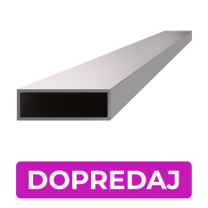 DOPRODEJ profil 60 x 20 x 2 x 4000 mm, broušená AISI 304