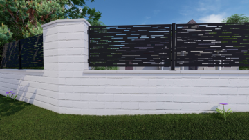Designová kovová výplň, laserem vypálený vzor 8312, rozměr 1000x2000x2,0 mm +/- 0,5%, bez povrchové úpravy, perforace 16%