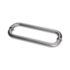 Nerezové madlo na dveře (325mm / ø 25mm), na sklo 8-12mm, broušená nerez K320 /AISI304