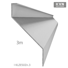 Z profil lamela L=3000 mm, 23x60x25x1,5 mm s vyztuženou hranou 10 mm, zinkovaný plech, použití pro plotovou výplň v kombinaci s KU50Zn a profilem 50 mm, cena za 3 m kus
