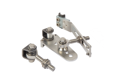 LOCINOX® EXCENTRO set navařovacích pantů M16, otevíratelné 180° do svahu, nastavitelné 3D, pozink