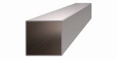 Profil uzavřený 50x50x2.0mm, cena za 1ks (6m), broušená nerez K320/ AISI304