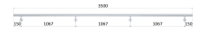 Madlo ø 42.4mm, L-3500mm, broušená nerez AISI304