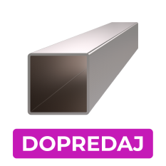 DOPRODEJ profil 35 x 35 x 2 x 1000 mm, broušená AISI 304