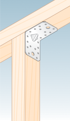 úhelník s prolisem 70x70x55mm, 2,0mm, pozink, díry průměr 5mm-20ks, 11mm-2ks