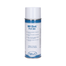 Zinkový sprej WS-Zink® Pur900 s obsahem zinku 90% 400ml, svařitelný, matná barva odolný do 300°C, základní nátěr pro následné lakování, vodivá ochranná vrstva na bodování