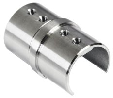 Přechod - přímý (ø 42,4x1,5 mm) na madlo EB1-HM42, lepený spoj, broušená nerez K320 / AISI304