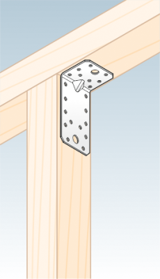 úhelník s prolisem 90x50x55mm, 2,0mm, pozink, díry průměr 5mm-20ks, 11mm-2ks