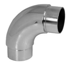 Spojka oblouková 90 ° na trubku ø 42.4mm, leštěná nerez / AISI304