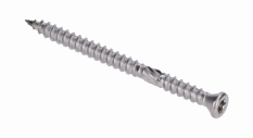 Nerezová terasová skrutka s podporným závitom, 5x60 TX, A2