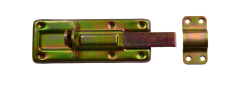 Petlice univerzální 120 mm, žlutý zinek