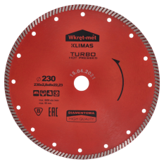 Turbo diamantový kotouč lisovaný za tepla 230 x 2,6 x 22 mm