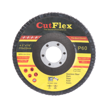 Brusný kotouč lamelový na ocel a nerez, 115x22,2 zrno 60