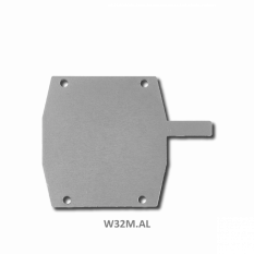 Záslepka pro hliníkový C profil 95x100 mm, hliníková