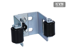 Horní doraz brány 160x80x105x4mm, regulovatelná šířka 41-86mm, bíly zinek