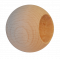 Dřevěná kulička ø 20 mm na ukončení trubky ø 12 mm, materiál: buk, broušený povrch bez nátěru