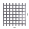 Děrovaný plech čtvercový řadový Fe, otvor: 10x10mm, rozteč: 14mm, (1000x2000x1,0mm)